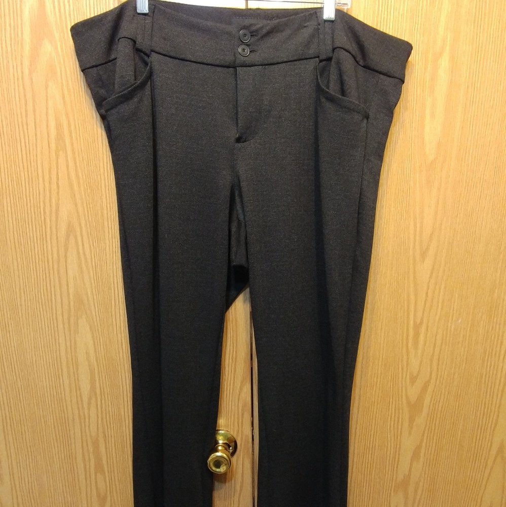 Torrid Grey Herringbone Trouser Pant-All Nighter P